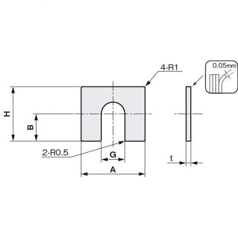 底座用墊片 (1溝) 層壓型