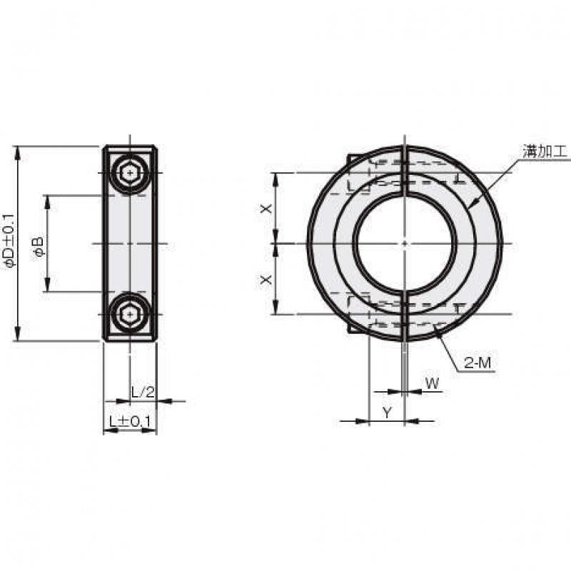鋼管用型 分離環