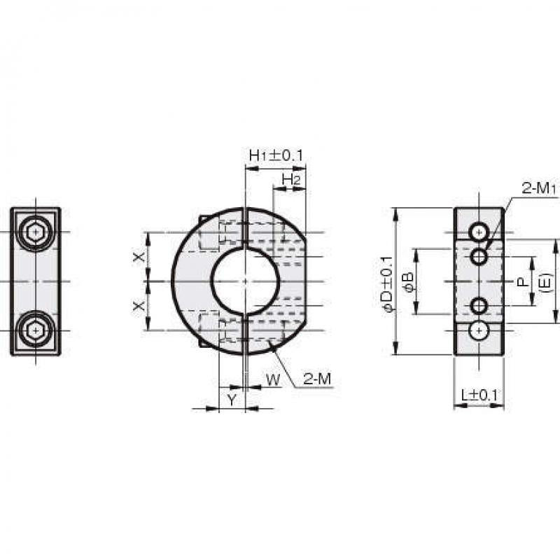 D形切割螺絲型 分離環