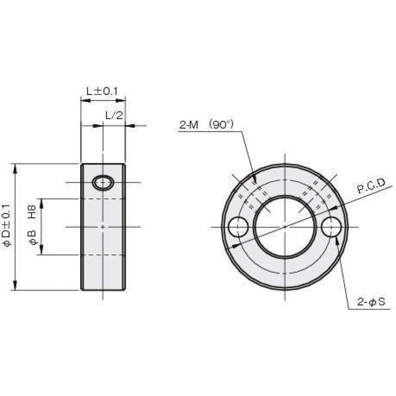2孔型 標準固定環