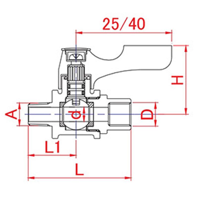 ACEBALL 直型（黃銅製） BM 外、內牙型