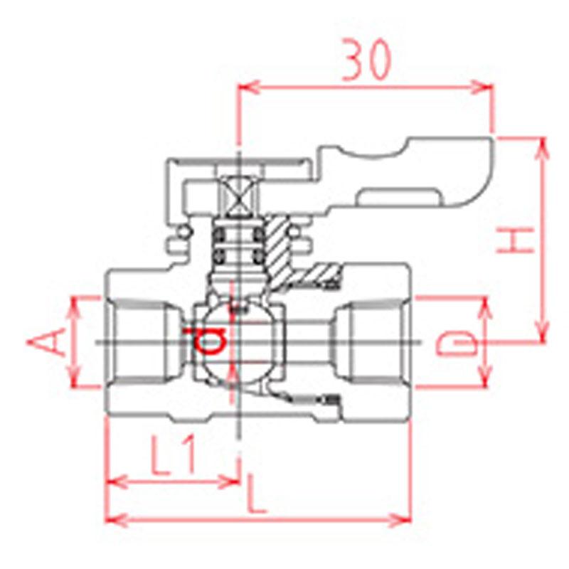ACEBALL-21（不鏽鋼製） UW 雙頭內牙型