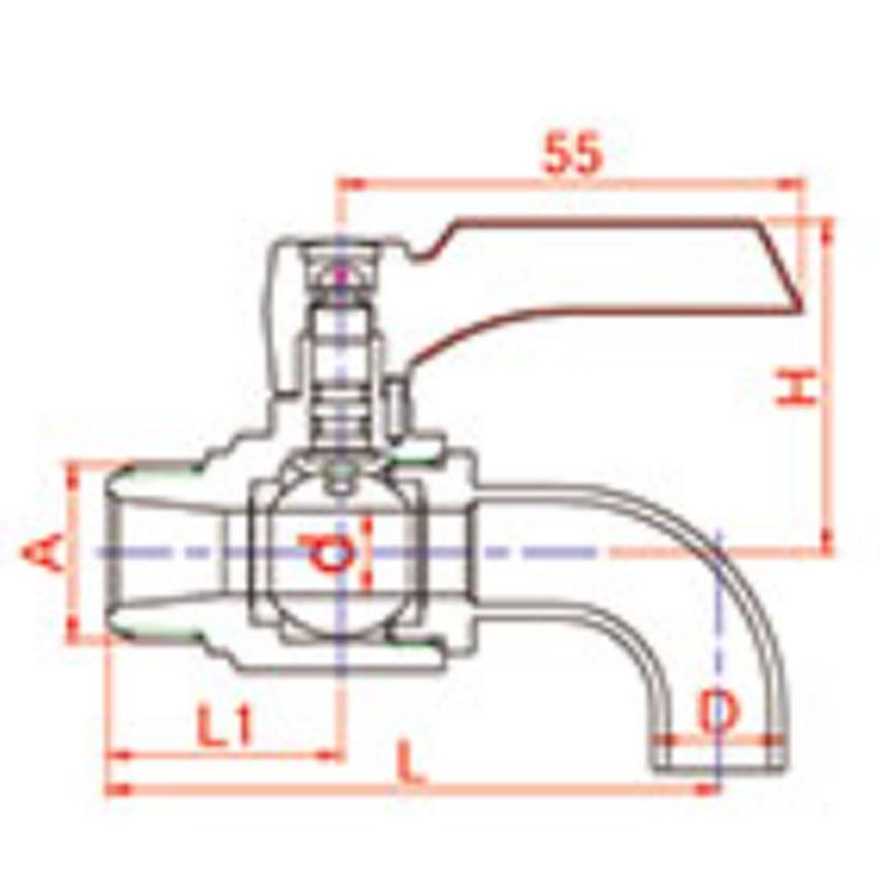 ACEBALL Zero（黃銅製） BL 外牙、排水型