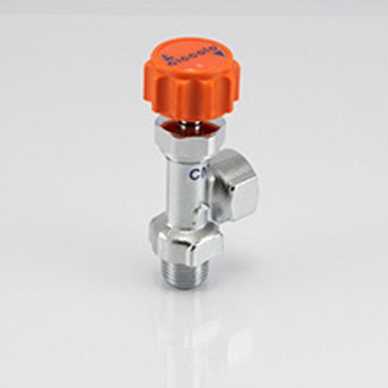 Ciccolo 黃銅製（鍍鉻加工） 彎角型 CM 外．內牙型