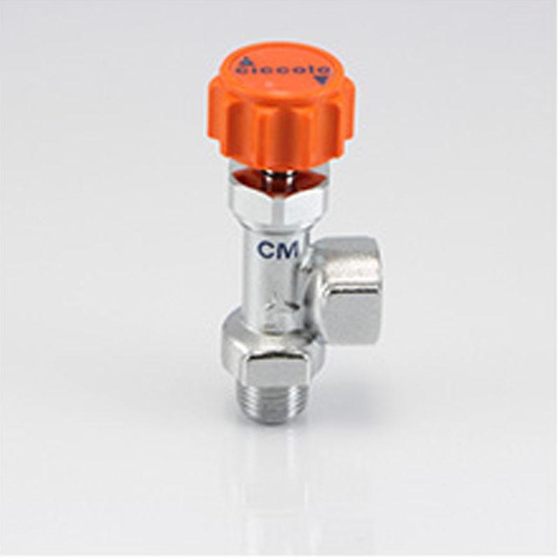 Ciccolo 黃銅製（鍍鉻加工） 彎角型 CM 外．內牙型