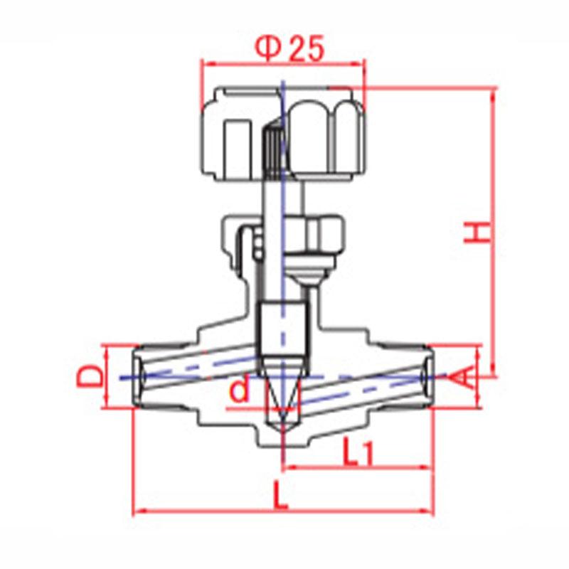 Ciccolo 黃銅製（鍍鉻加工） 直型 CS 雙頭外牙型