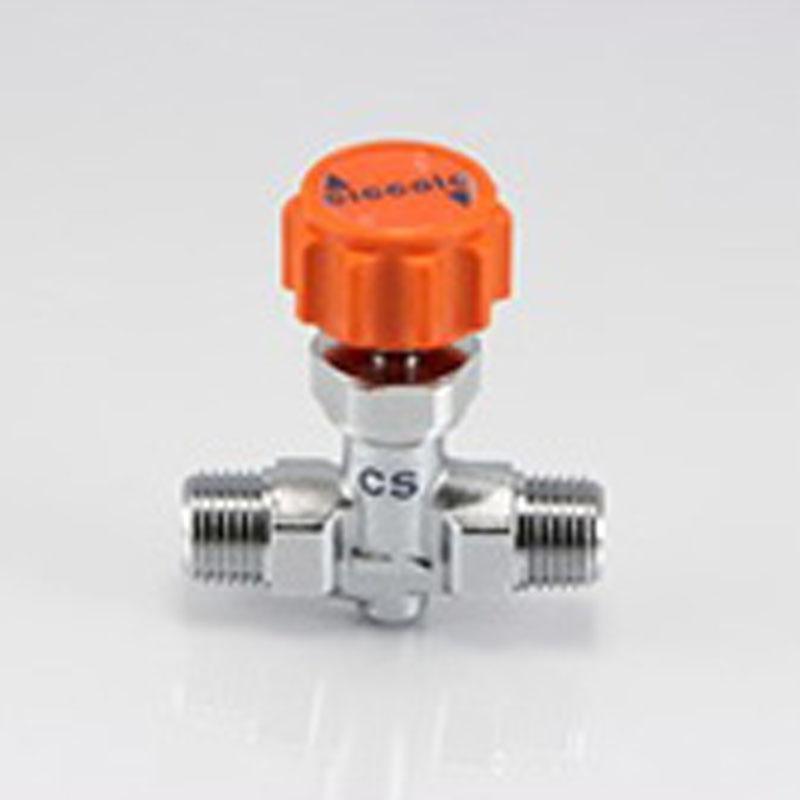 Ciccolo 黃銅製（鍍鉻加工） 直型 CS 雙頭外牙型