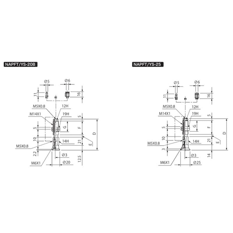 附緩衝式零件吸盤 NAPFTS/YS