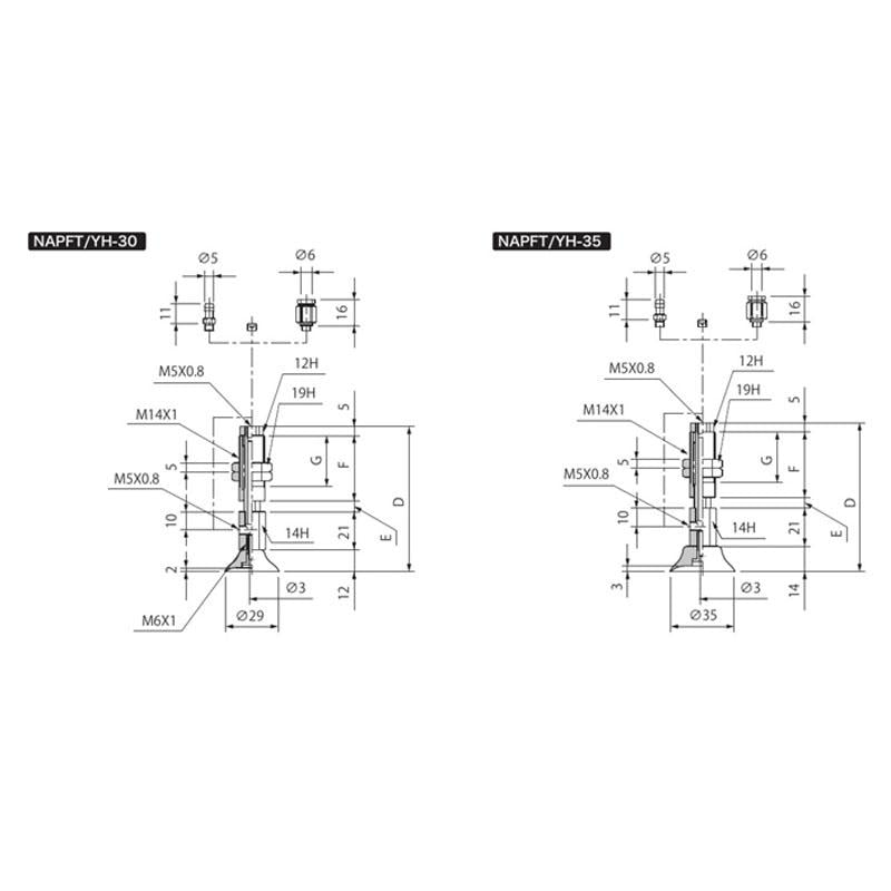 附緩衝式止迴零件吸盤 NAPFTH/YH