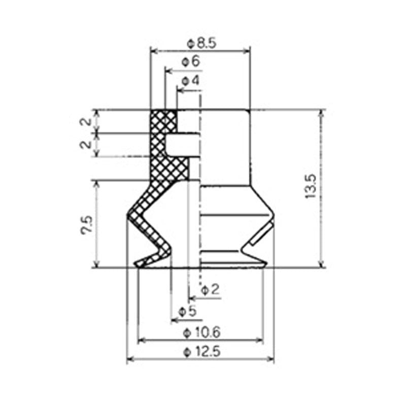 波紋管型吸盤單體 PBG