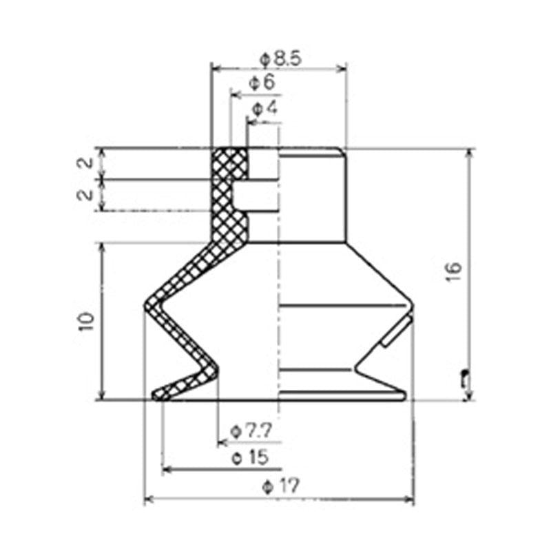 波紋管型吸盤單體 PBG