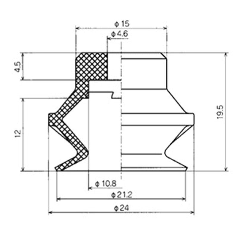波紋管型吸盤單體 PBG