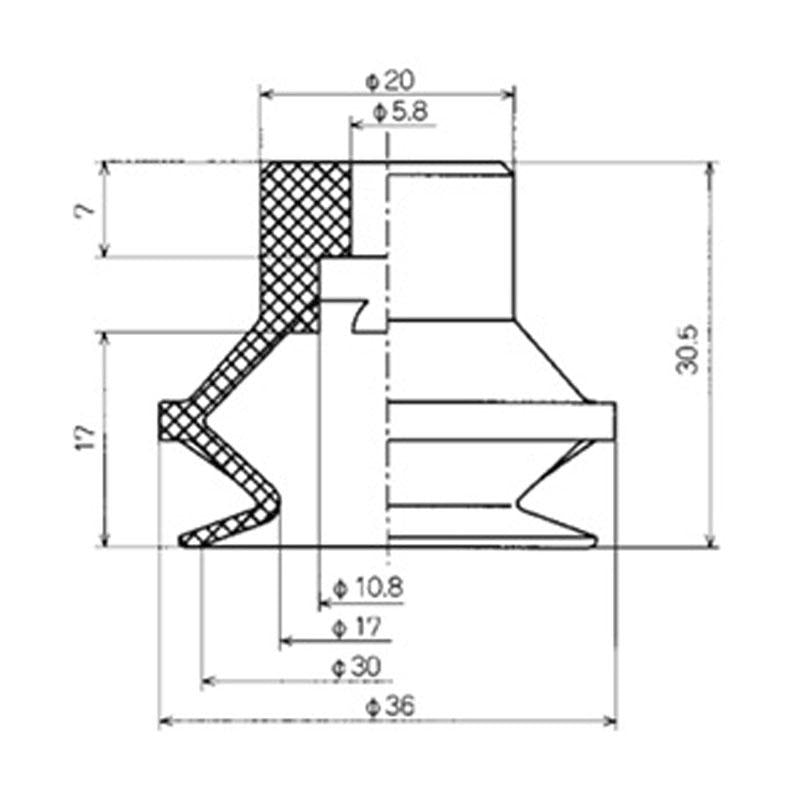 波紋管型吸盤單體 PBG