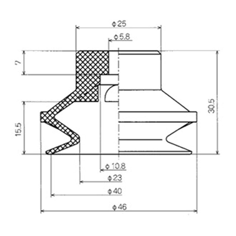 波紋管型吸盤單體 PBG