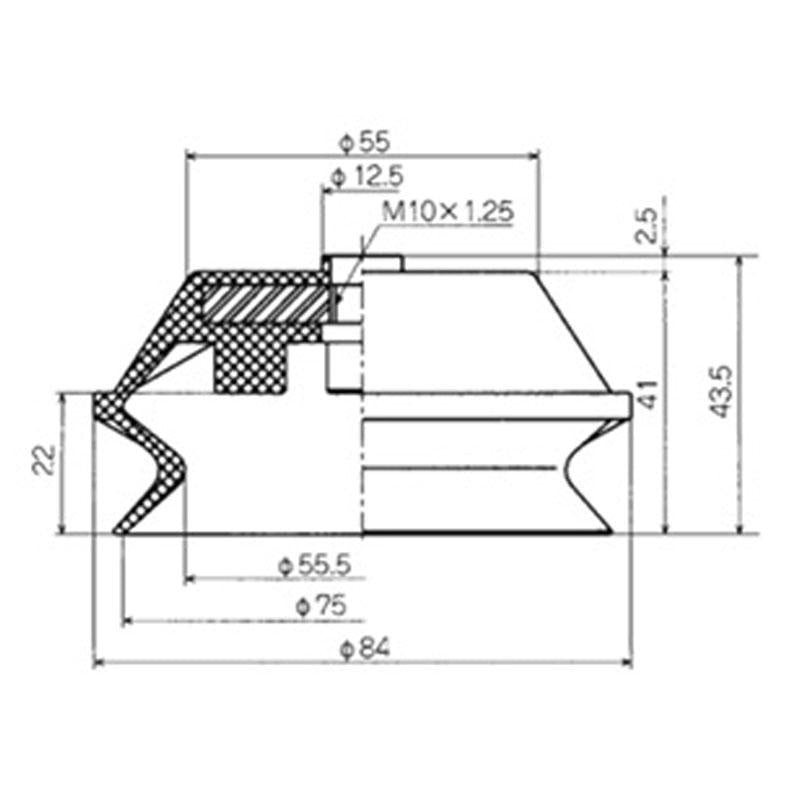 波紋管型吸盤單體 PBG