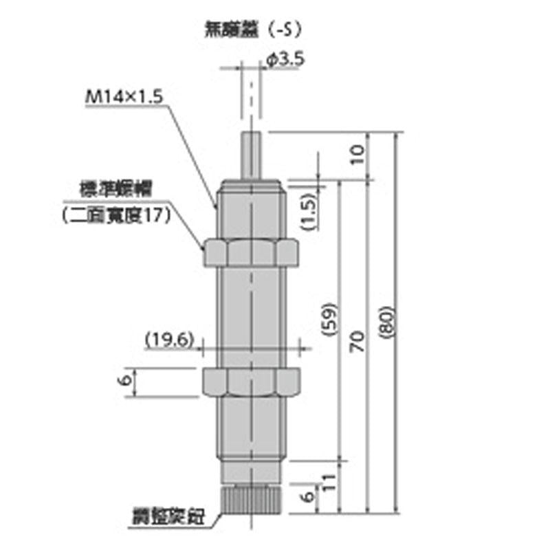 外徑為M14的調整式緩衝器 FA/FWM系列