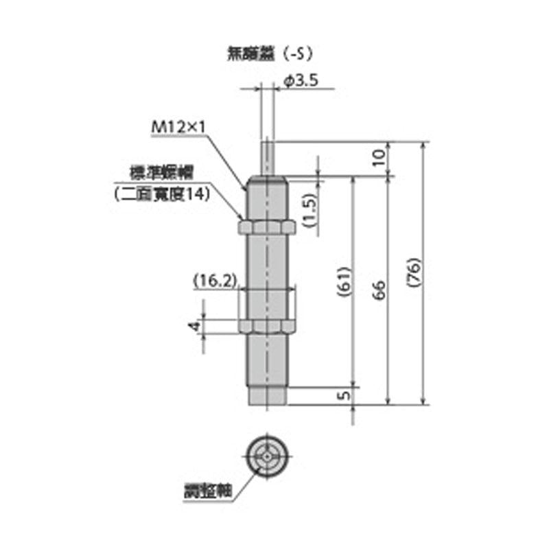 外徑為M12的調整式緩衝器 FA/FWM系列