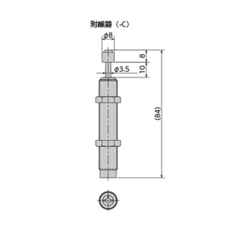 外徑為M12的調整式緩衝器 FA/FWM系列
