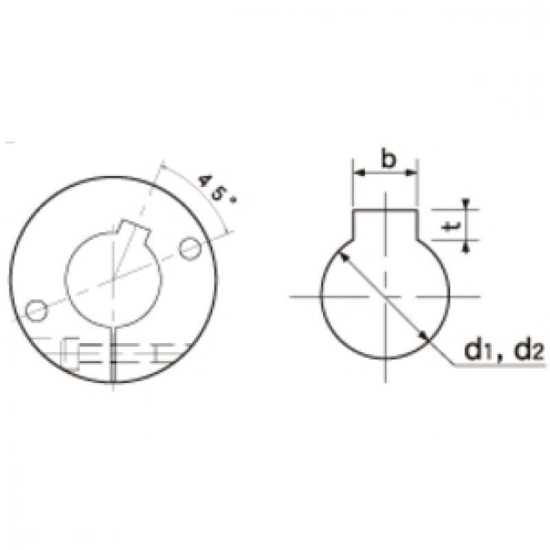 MLC(夾緊型) 膜片型聯軸器
