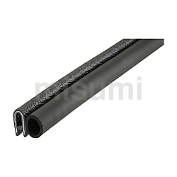 修邊密封條（PVC）適用板厚 6.4mm（對應板厚 5.5～6.4mm）