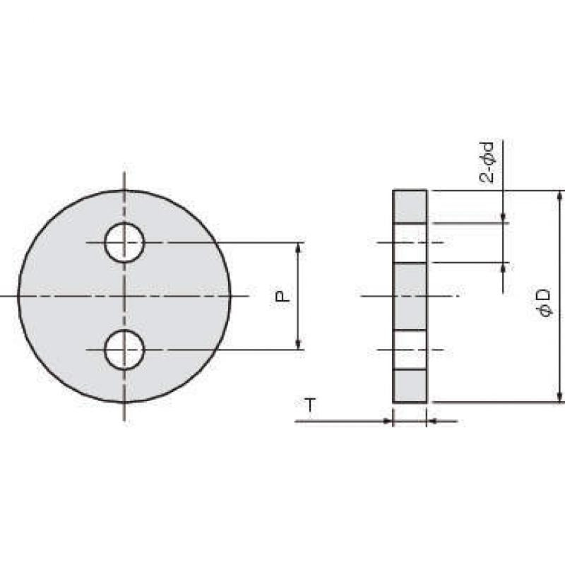 端板（雙孔型）